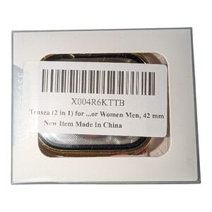 TENSEA WATERPROOF APPLE WATCH SCREEN PROTECTOR CASE SERIES 11/10 42 MM GOLD